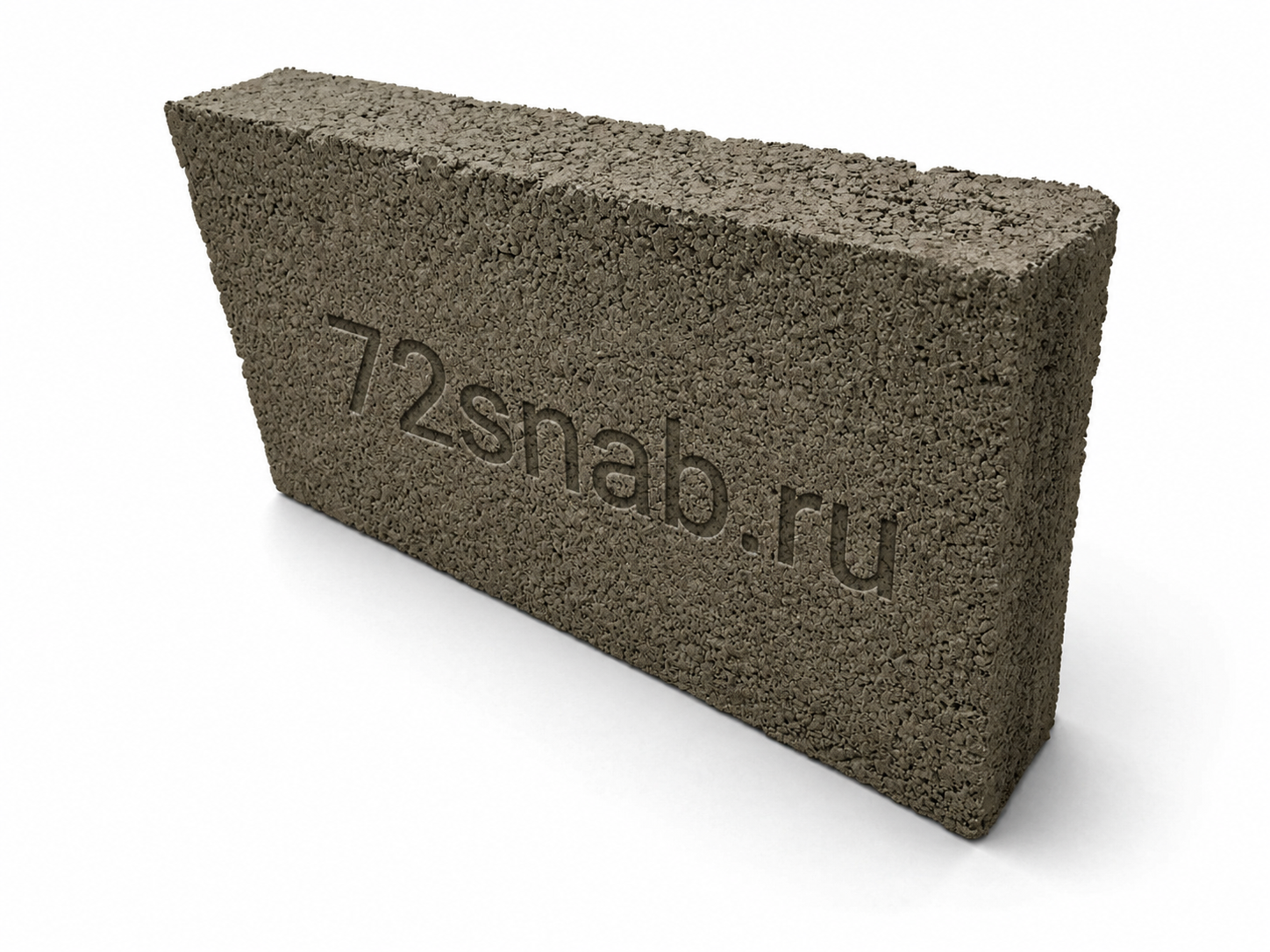 Керамзитоблок М35 500х80х250 перегородочный полнотелый, ВЗКГ