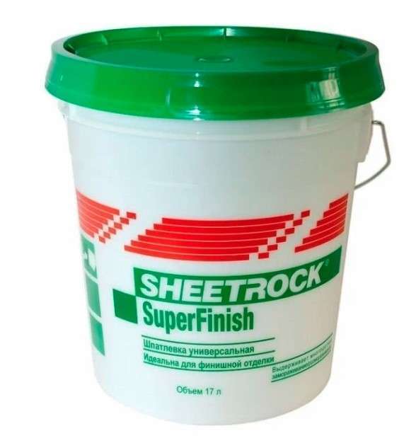 Шпаклевка универсальная Danogips (Sheetrock) SuperFinish, 17л (18 кг)