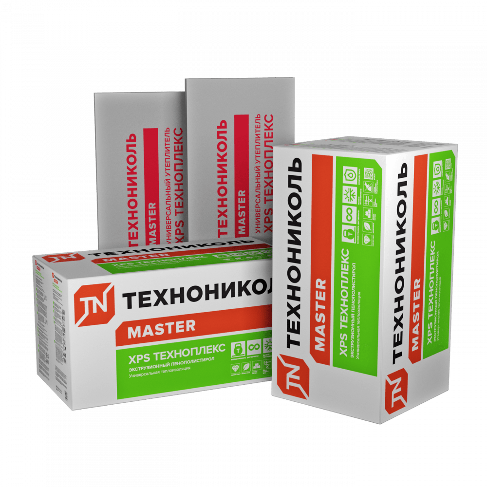 Экструзионный пенополистирол (XPS) ТЕХНОНИКОЛЬ Техноплекс 1180х580х30 мм 13 шт.
