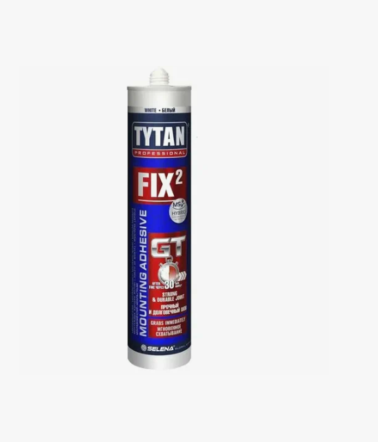 Изображение TYTAN Professional Fix2 GT клей гибридный монтажный белый 290 мл