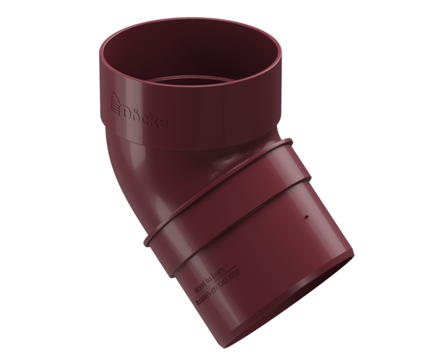 Колено 45˚ DÖCKE STANDARD, красный RAL3005 - миниатюра 2