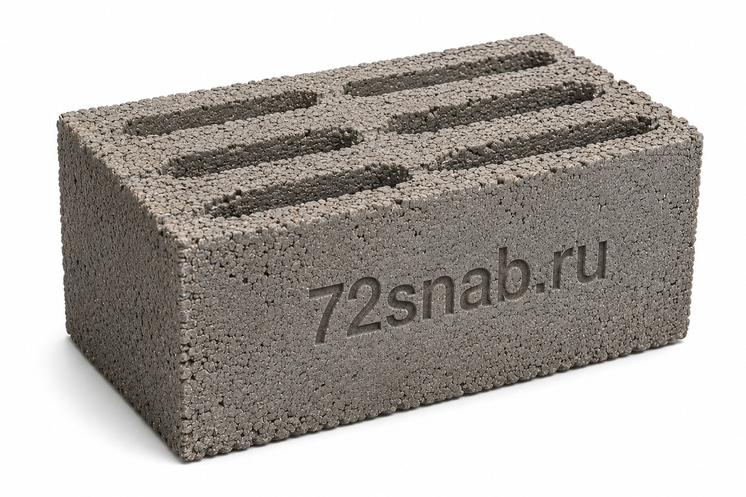 Керамзитоблок М50 390x250x188 стеновой пустотелый, ВЗКСМ - миниатюра 1