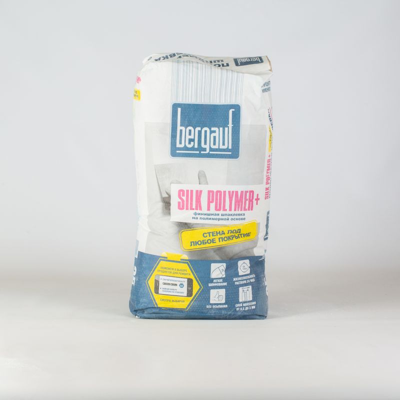 Шпаклевка финишная полимерная Bergauf Silk Polymer, 25 кг