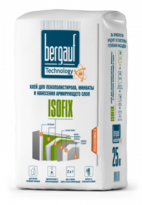 Клей для ППС и минваты Isofix Bergauf, 25 кг