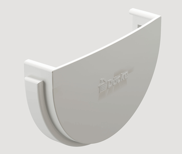 Заглушка желоба DÖCKE STANDARD, белый RAL 9003 - миниатюра 3