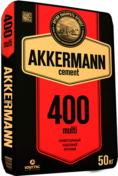 Цемент Akkermann M400 ЦЕМ II А-И 32.5 Н, 50 кг