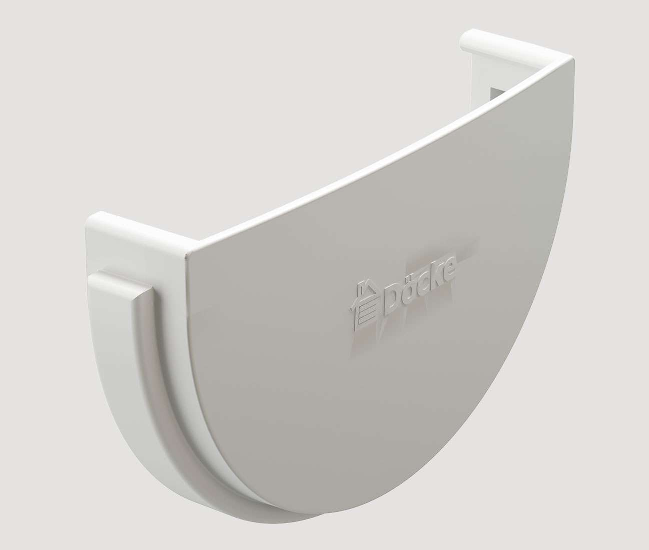 Заглушка желоба DÖCKE STANDARD, белый RAL 9003