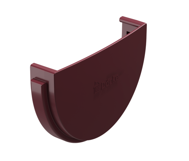 Заглушка желоба DÖCKE STANDARD, красная RAL3005 - миниатюра 3