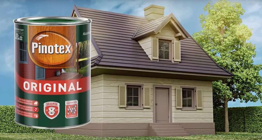 Кроющая пропитка для наружных работ Pinotex Original 2,7л. - миниатюра 3