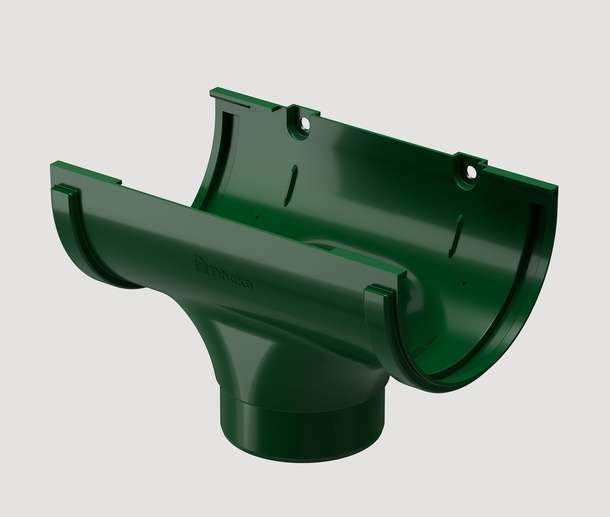 Воронка для желобов и труб DÖCKE STANDARD, зеленый, RAL 6005 - фото 3