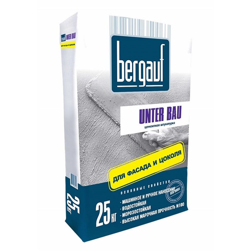Штукатурка цементная Bergauf Unter Bau 25 кг