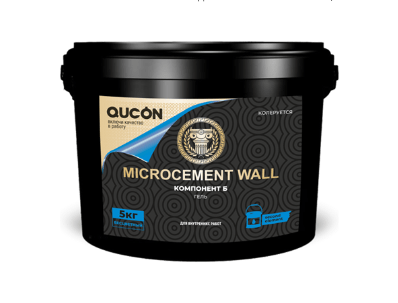 Микроцемент QUCON MICROCEMENT WALL Компонент Б (гель), 5кг