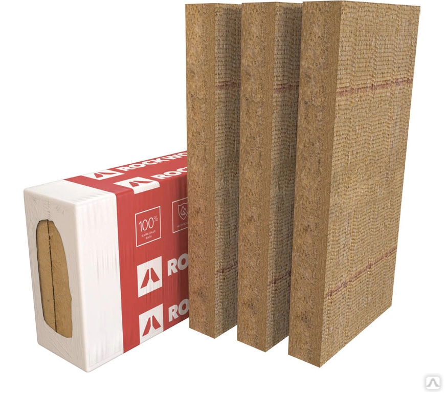 Утеплитель ROCKWOOL Фасад Баттс Оптима 1000х600х100 мм 3 шт в упаковке, 110 кг/м3 - миниатюра 2