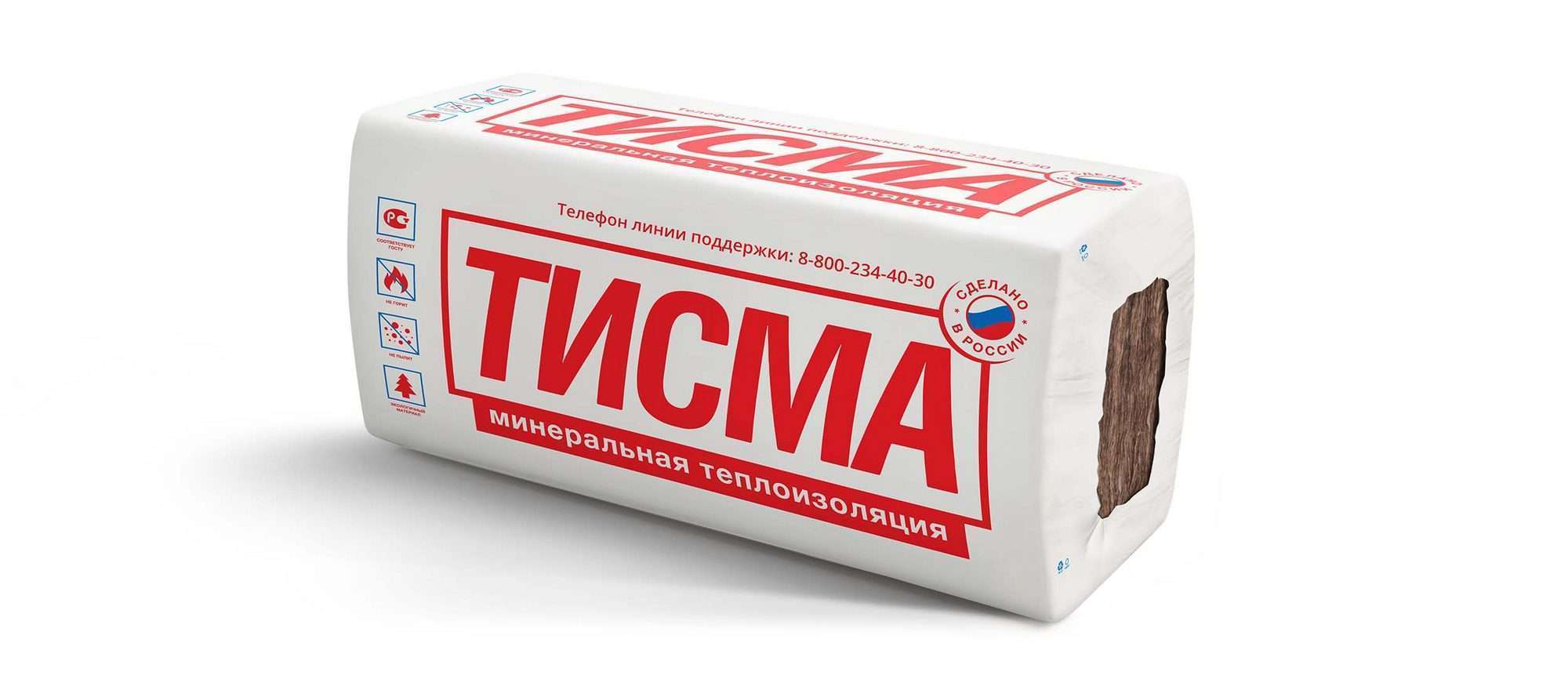 Утеплитель Тисма 8X100X600X1300 S38MR
