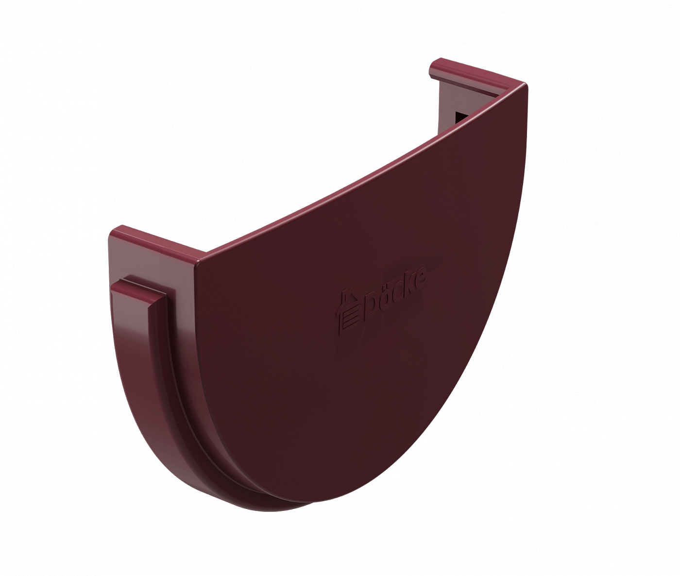 Заглушка желоба DÖCKE STANDARD, красная RAL3005