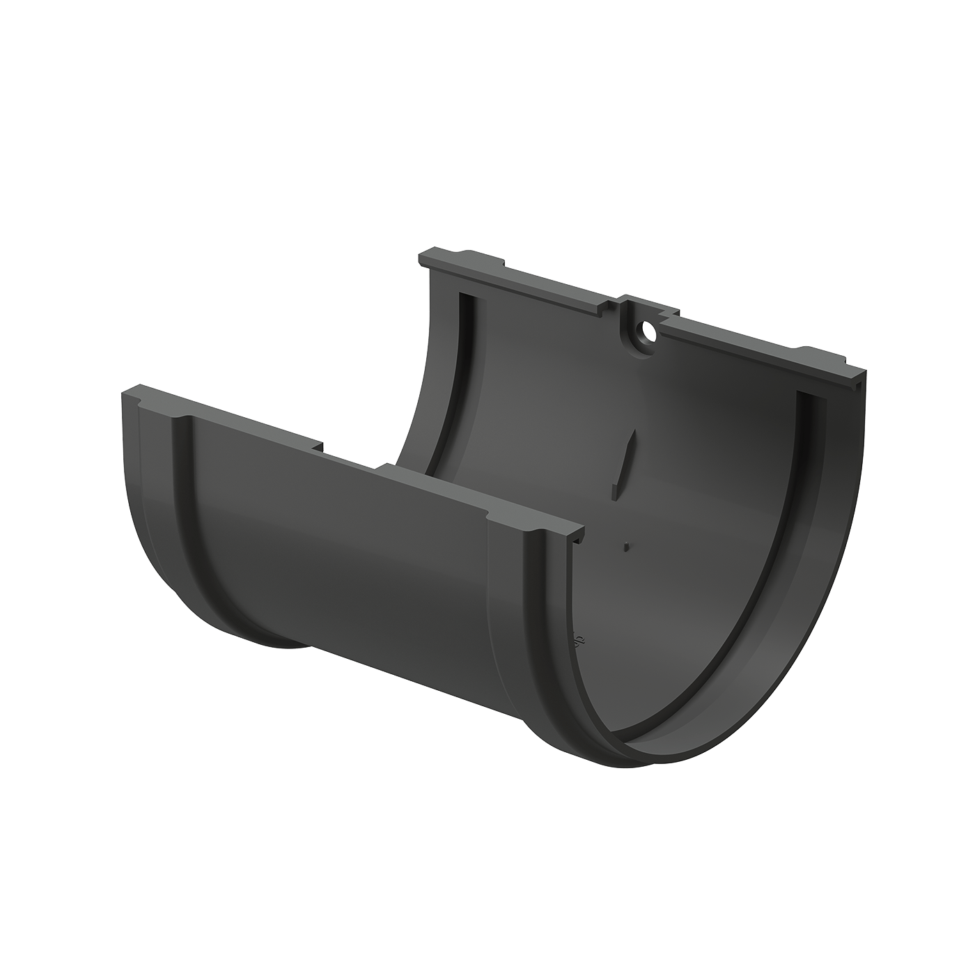 Соединитель желобов Docke Premium, Графит