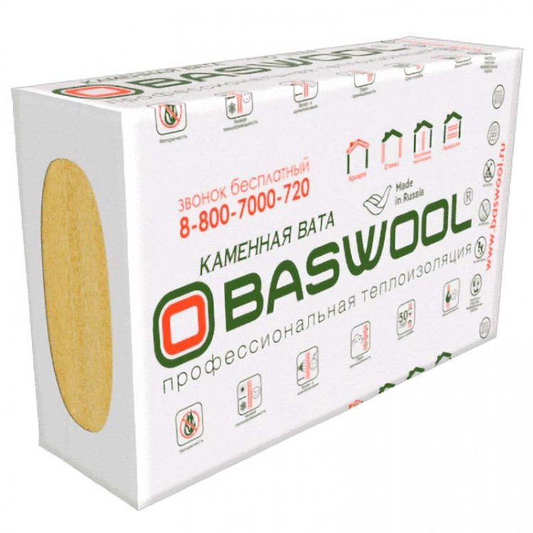 Изображение Baswool РУФ В 160 (1200*600*50, 0.216 куб м)