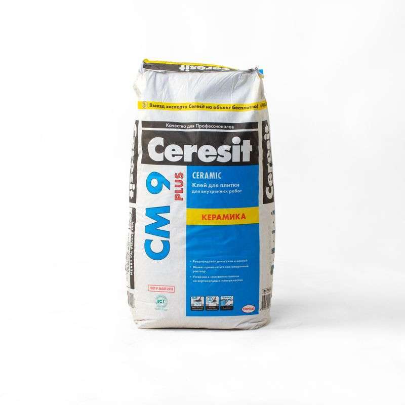 Клей для плитки внутри Ceresit CM9 C0 T, 25 кг