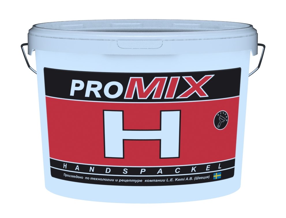Шпатлевка готовая выравнивающая полимерная PROMIX H, 4.5 кг
