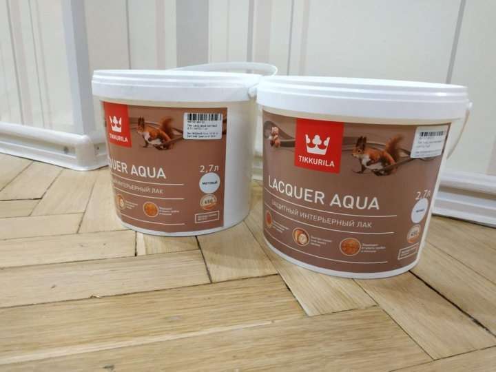 Водоразбавляемый лак на акрилатной основе для внутренних работ Tikkurila Lacquer Aqua 2,7л. - миниатюра 3