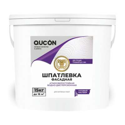 QUCON EXTERIOR PASTE, 14 кг Фасадная паста-шпатлевка