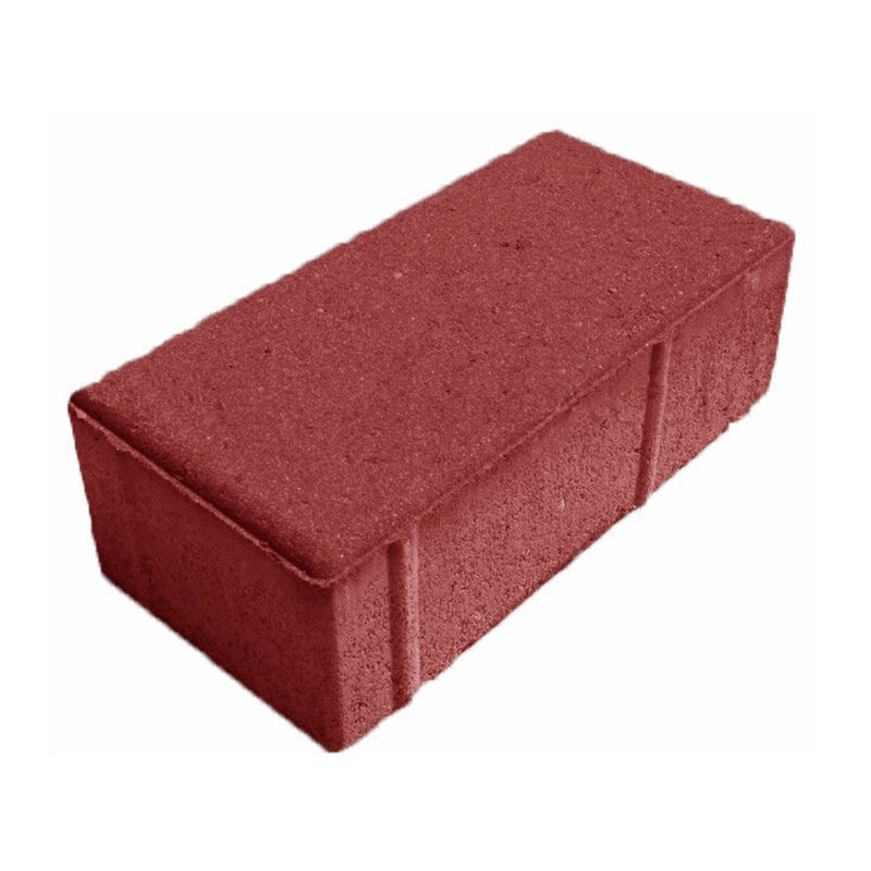 Брусчатка “Кирпичик” 100х200х60 красный
