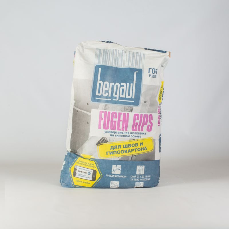 Шпаклевка гипсовая Bergauf Fugen Gips 25 кг