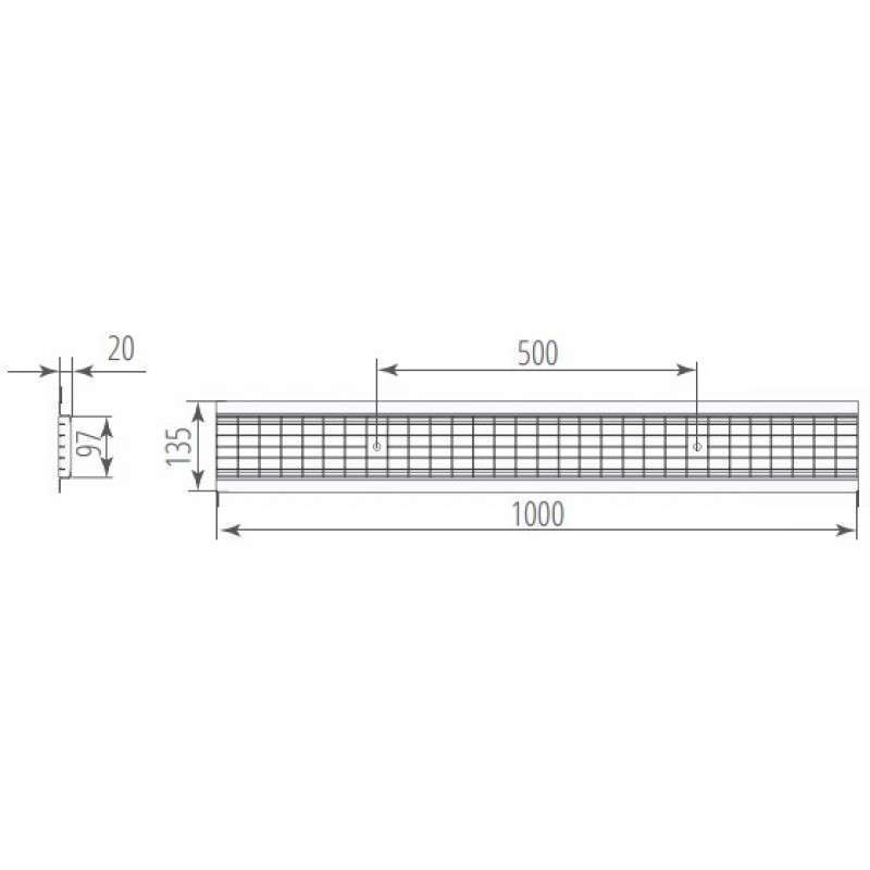 Решетка РСО Norma DN100 B125 - миниатюра 2