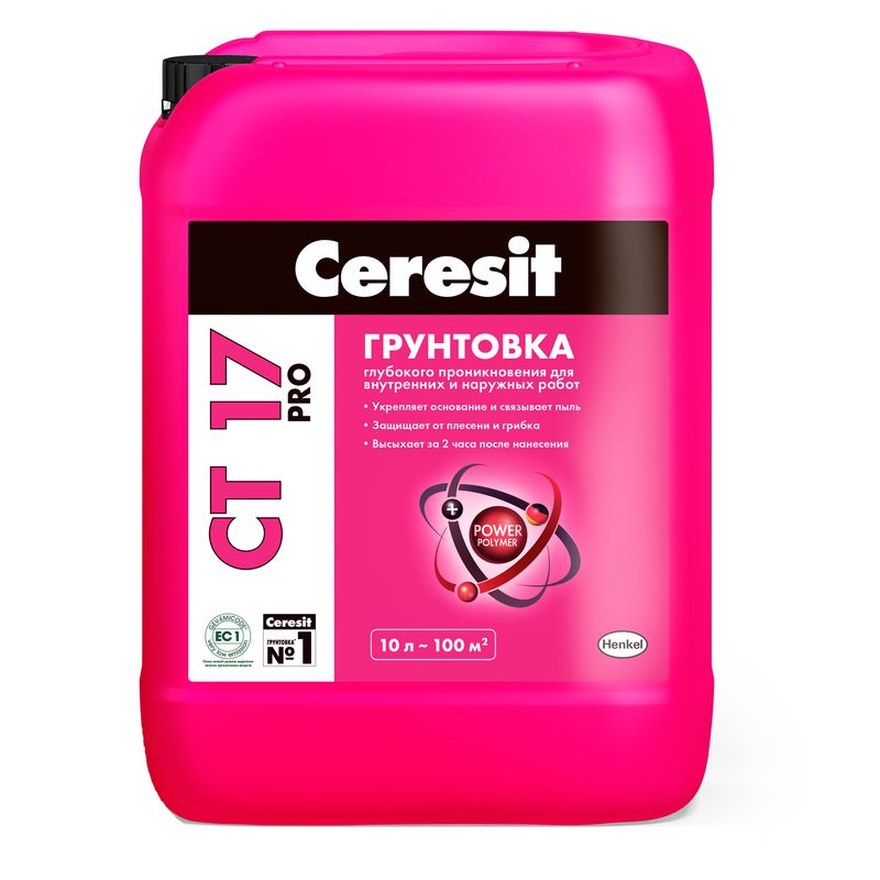 Грунтовка Ceresit CT17 PRO, 10л