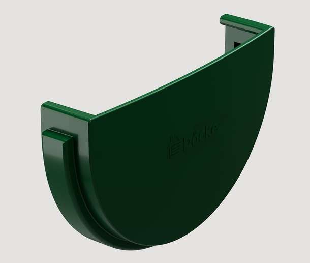 Заглушка желоба DÖCKE STANDARD, зеленый RAL6005 - фото 3